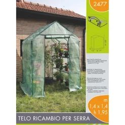 Telo di ricambio per serra a casetta "Anemone"