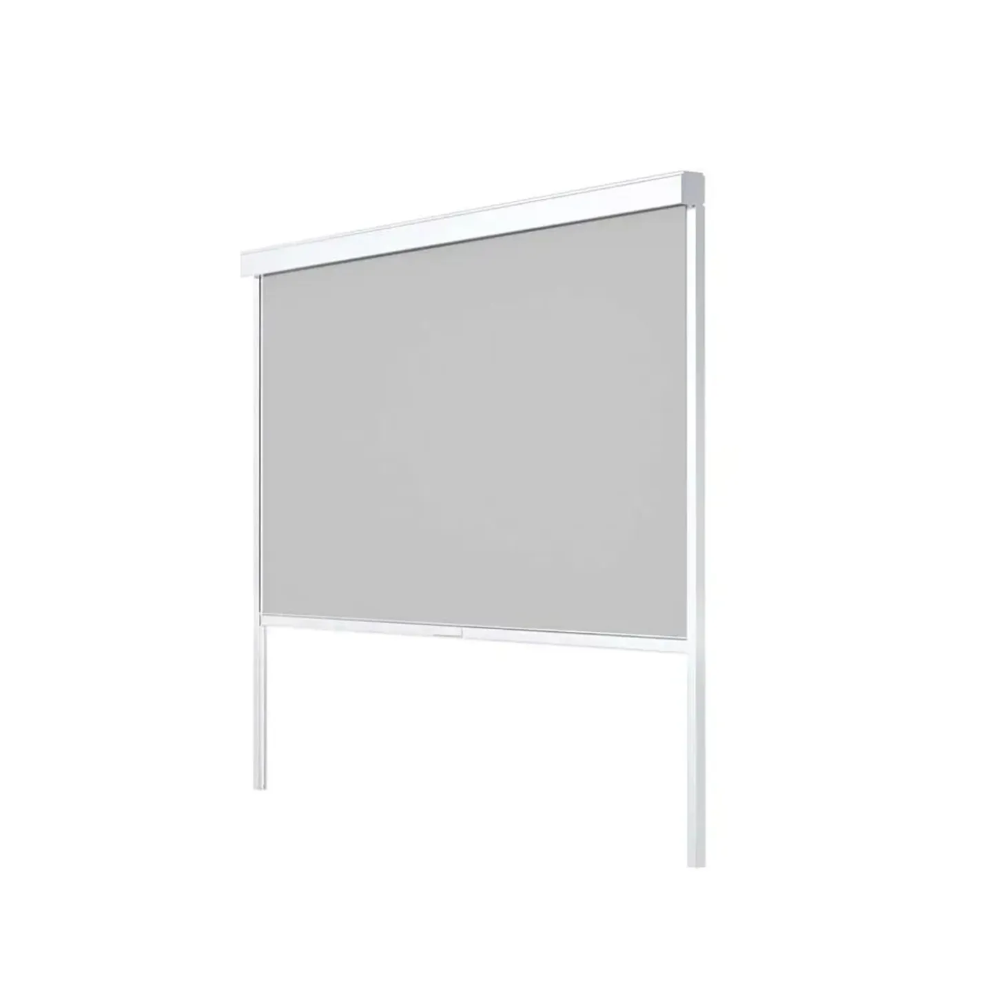 Tenda avvolgibile Calicantus Zip Screen bianco in Textilen grigio 3 m