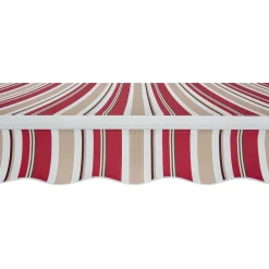 Tenda da sole a bracci articolati 295x200 cm beige/bordeaux