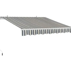 Tenda da sole a bracci articolati 295x200 cm beige/grigio