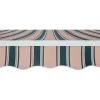 Tenda da sole a bracci articolati 395x250 cm beige/verde