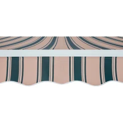 Tenda da sole a bracci articolati 395x250 cm beige/verde