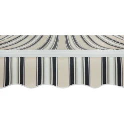 Tenda da sole a braccio reclinabile 295x200 cm beige/grigio
