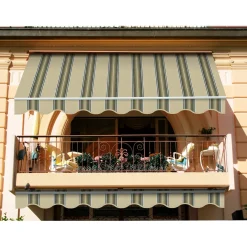 Tenda da sole fissa Itaca 400x250 cm bianco-blu