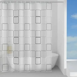 Tenda doccia Domino in peva 240x200 cm grigia