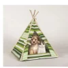 Tenda indiana multirighe verde 45x45x56 cm