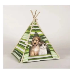 Tenda indiana multirighe verde 45x45x56 cm