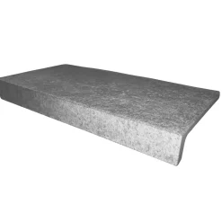 Terminale a L gres porcellanato 15x4x30 cm grigio pietra