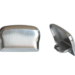 Terminale in ottone satinato per corrimano 55 mm x 35 mm