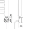 Termoarredo elettrico digitale 120x50 cm