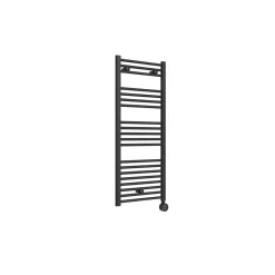 Termoarredo elettrico in acciaio nero opaco Bormio L 50 x H 120 cm