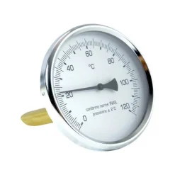 Termometro bimetallico attacco posteriore Ø 80 mm 5 cm