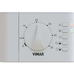 Termostato elettronico Vimar a rotella da incasso bianco