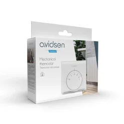 Termostato ambiente meccanico a rotella con interruttore On/Off Avidsen
