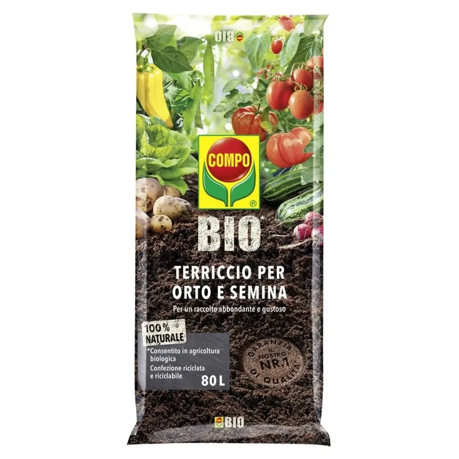 Terriccio Orto e Semina COMPO BIO 10 l