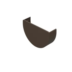 Testata per grondaia in PVC marrone 19 cm