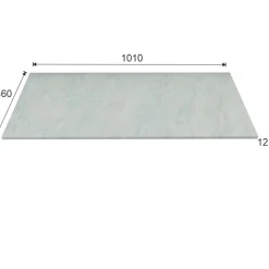Top teknowood bianco marmo 1010 x 460 x 12,4 mm