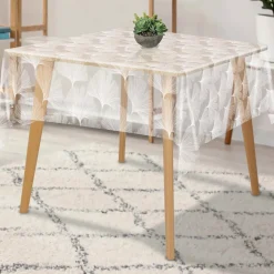 Tovagliato cristallo stampato Ginko 140 cm x 20 m al metro