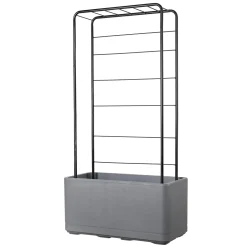 Traliccio per fioriera Deroma Cosmo 155x66,6x26,6 cm Nero