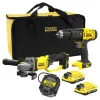 Trapano avvitatore a batteria Stanley FatMax 20 V + smerigliatrice