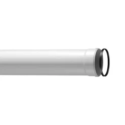 Tubo caldaia alluminio maschio/femmina Ø 80 mm 2000 mm
