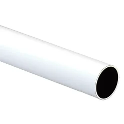 Tubo in acciaio bianco 2 mt