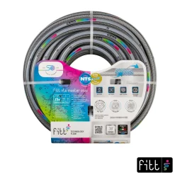 Tubo irrigazione professionale NTS doppia maglia 25 m x Ø 15 mm grigio