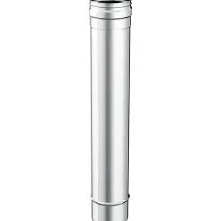 Tubo l. 500 mm diam. 100 acciaio inox sp.0,5 mm - mono parete