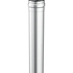 Tubo l. 1000 mm diam. 100 acciaio inox sp.0,5 mm - mono parete