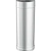 Tubo l.500 mm diam.80/130 inox aisi sp.0,5 mm - doppia parete