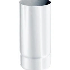 Tubo l.250 mm d.130 smaltato bianco sp.0,7 mm