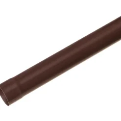 Tubo pluviale in PVC marrone Ø 63 mm - 2 m