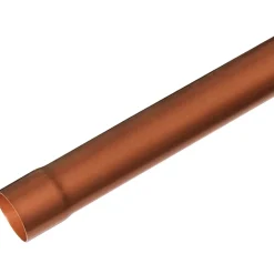Tubo pluviale in PVC rame Ø 80 mm - 1 m