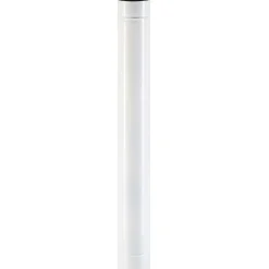 Tubo smaltato lineare porcellanato bianco L 100 cm Ø 13 cm