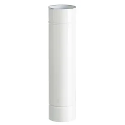 Tubo smaltato lineare porcellanato bianco L 50 cm Ø 12 cm
