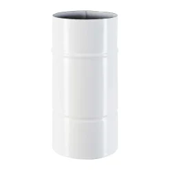 Tubo smaltato lineare porcellanato bianco L 25 cm Ø 10 cm