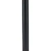 Tubo smaltato lineare porcellanato nero opaco L 100 cm Ø 15 cm