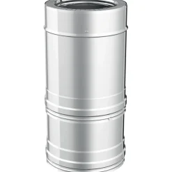 Tubo telescopico diam.100/150 inox sp.0,5 mm - doppia parete