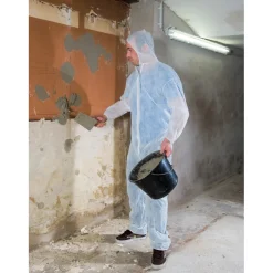 Tuta da lavoro monouso in polipropilene bianco tg. XL