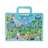 Valigetta Tutto Azzurro kit creativo con album e 100 stickers 3D puffy