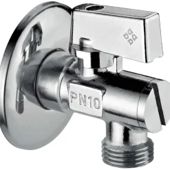 Valvola ad angolo per sciacquone 1/2"x1/2" cromo