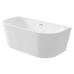 Vasca da bagno Limonar 150 cm a parete o freestanding bianco in acrilico