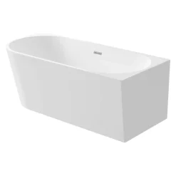Vasca da bagno Limonar 150 cm destra angolare/freestanding bianco in acrilico