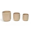 Vasi fiori in ceramica Ø16,5xH16,5cm / Ø13,5xH13,5cm / Ø11xH11cm 3pz