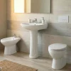 Vaso a terra WC scarico a pavimento bianco