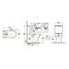 Vaso Morning rimless monoblocco filo muro