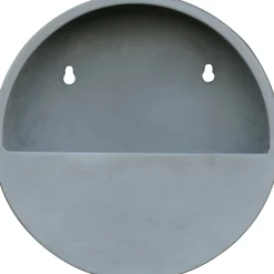 Vaso da appendere in Fiberstone 31x31x9 cm grigio