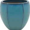 Vaso da esterno blu 24,5 x 23 cm
