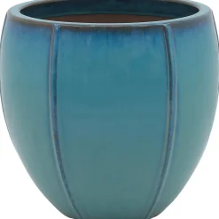 Vaso da esterno blu 24,5 x 23 cm