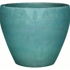 Vaso in ceramica verde 43x43x35 cm